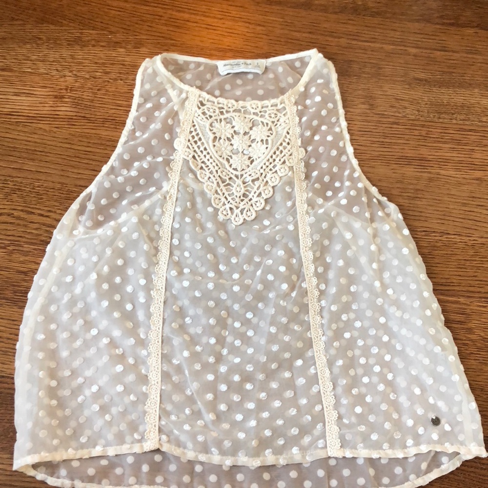 Beige lacy top